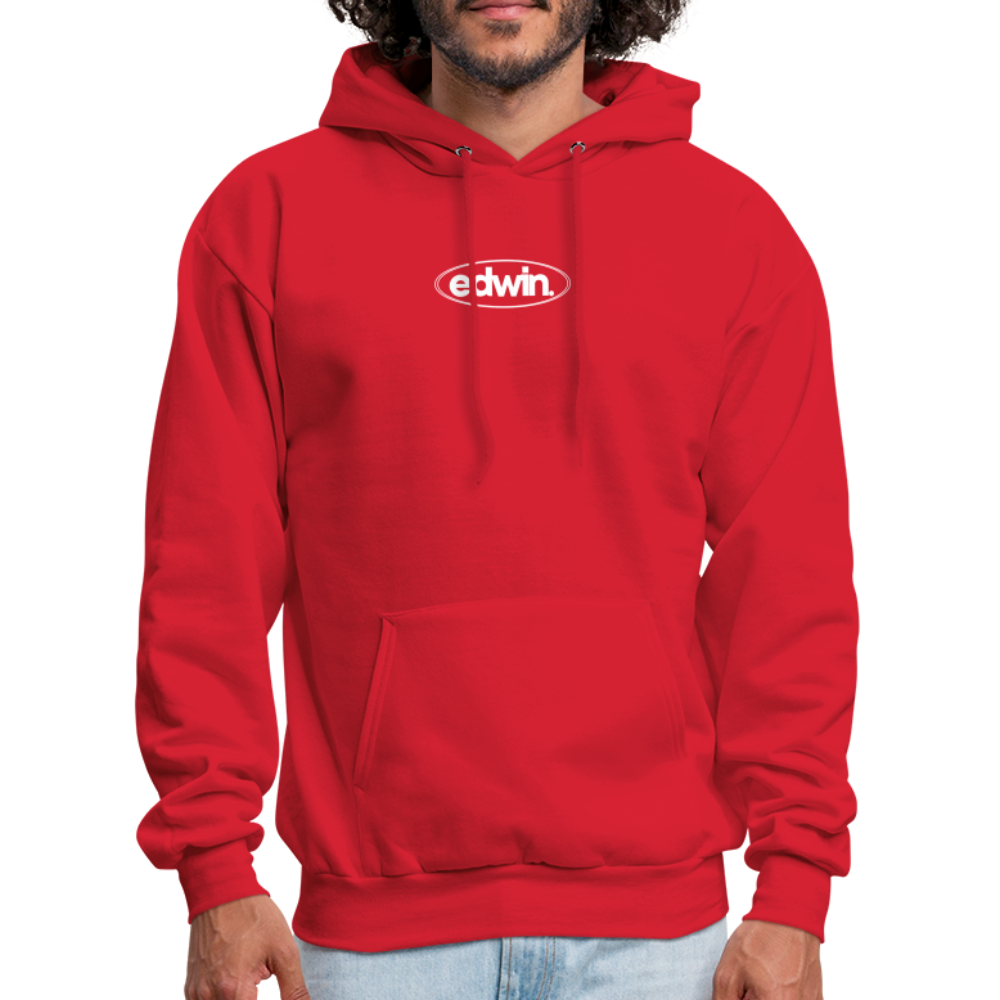 edwin Logo Hoodie - red