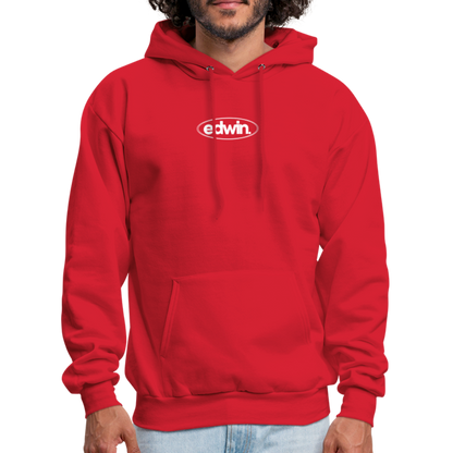 edwin Logo Hoodie - red