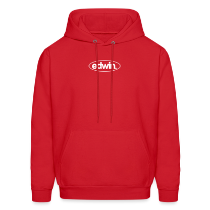 edwin Logo Hoodie - red