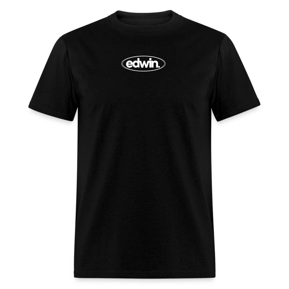 edwin White Logo Tee - black