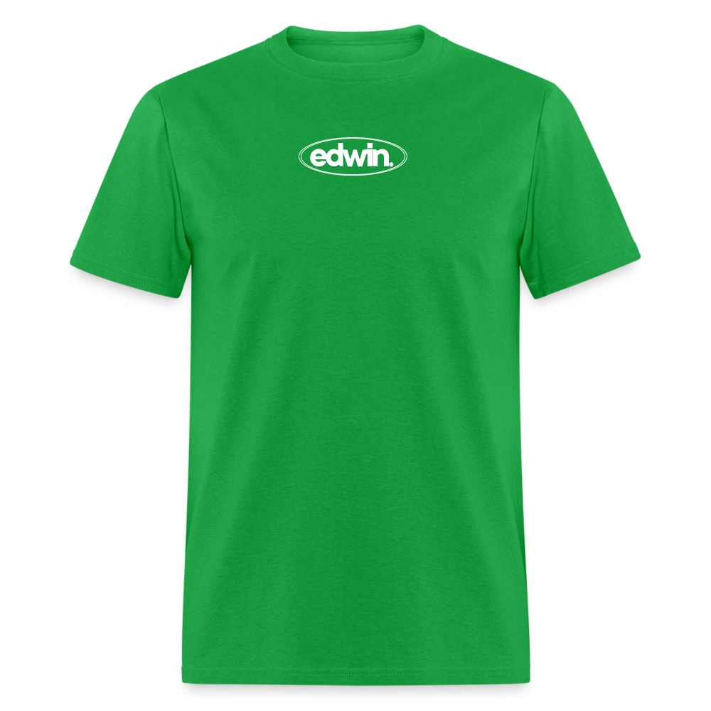 edwin White Logo Tee - bright green