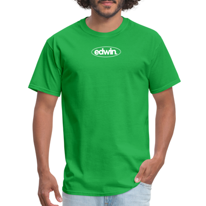 edwin White Logo Tee - bright green