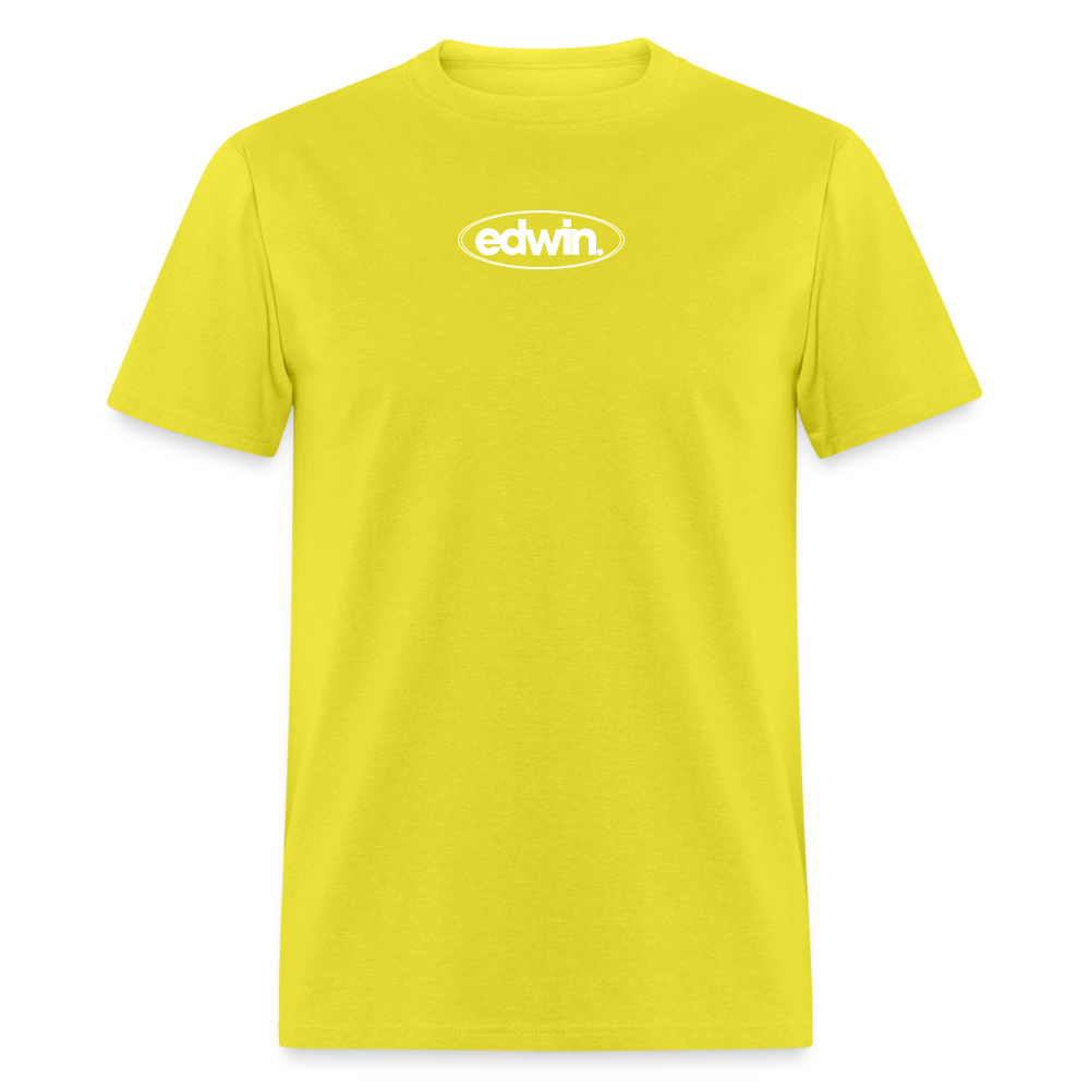 edwin White Logo Tee - yellow