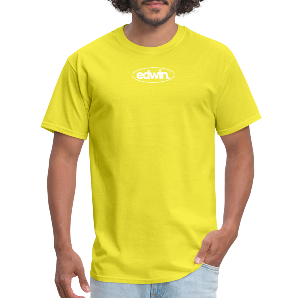 edwin White Logo Tee - yellow