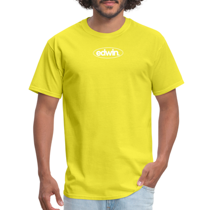 edwin White Logo Tee - yellow