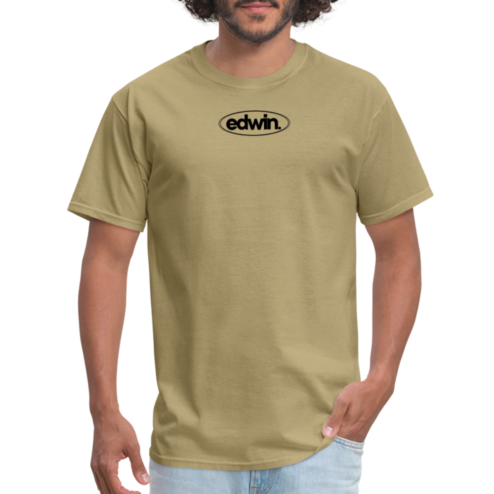 edwin Black Logo Tee - khaki