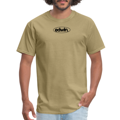 edwin Black Logo Tee - khaki