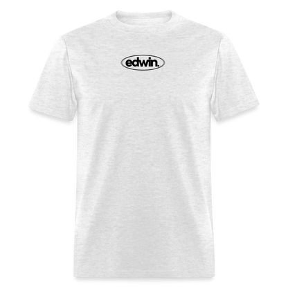 edwin Black Logo Tee - light heather gray