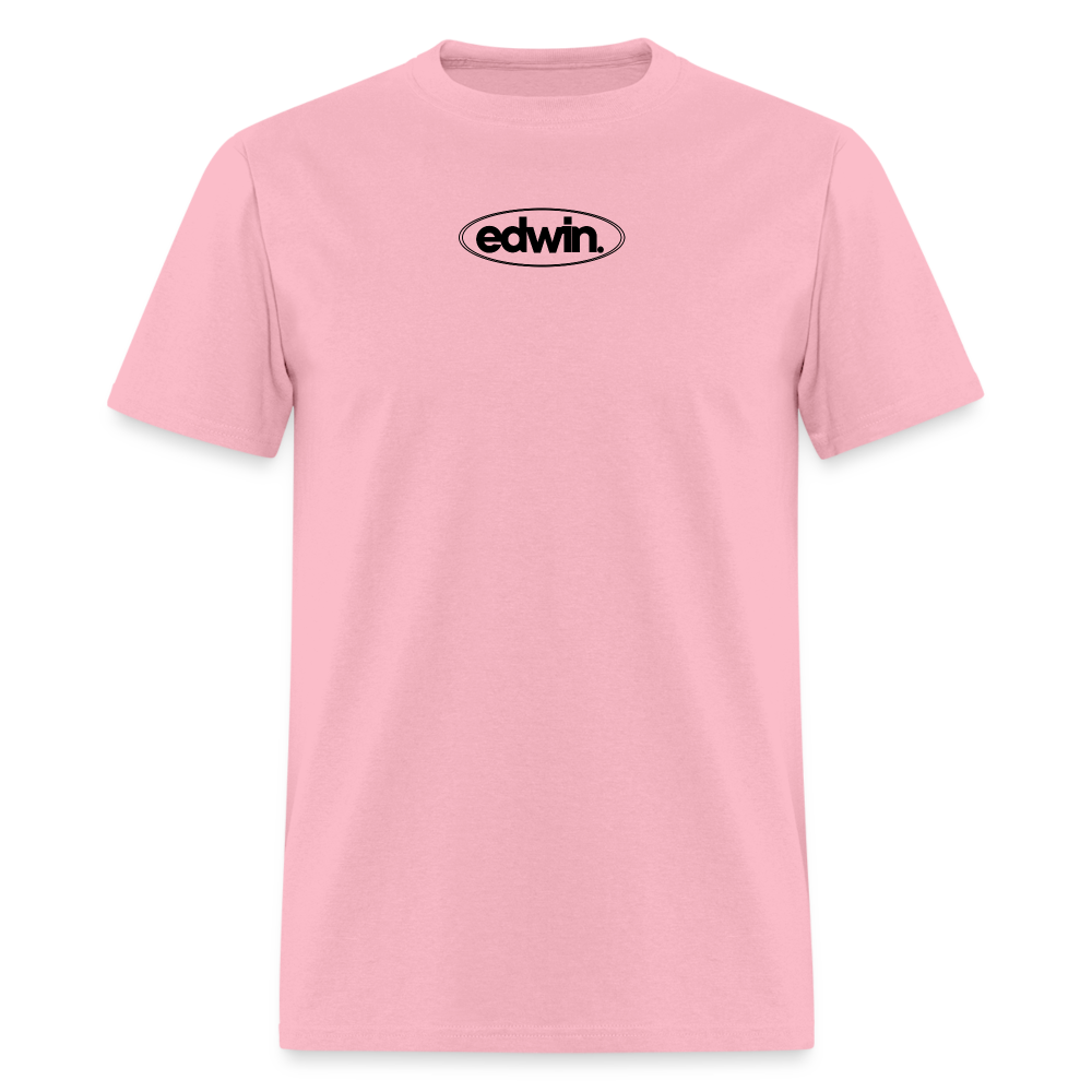 edwin Black Logo Tee - pink