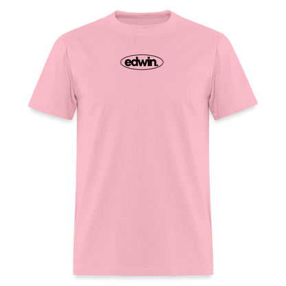 edwin Black Logo Tee - pink