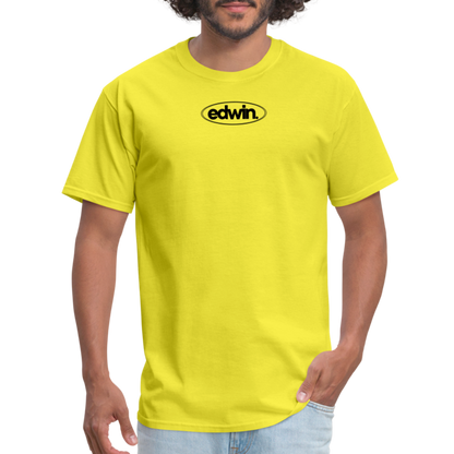 edwin Black Logo Tee - yellow