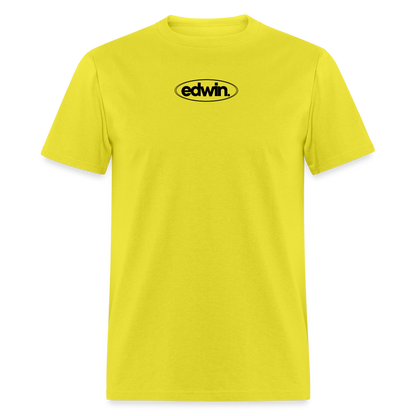 edwin Black Logo Tee - yellow