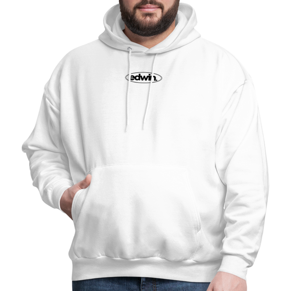 edwin Black Logo Hoodie - white