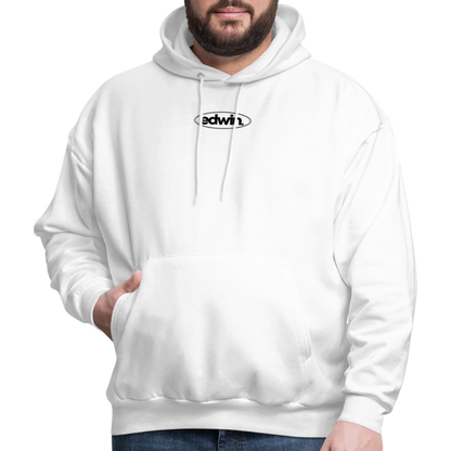 edwin Black Logo Hoodie - white