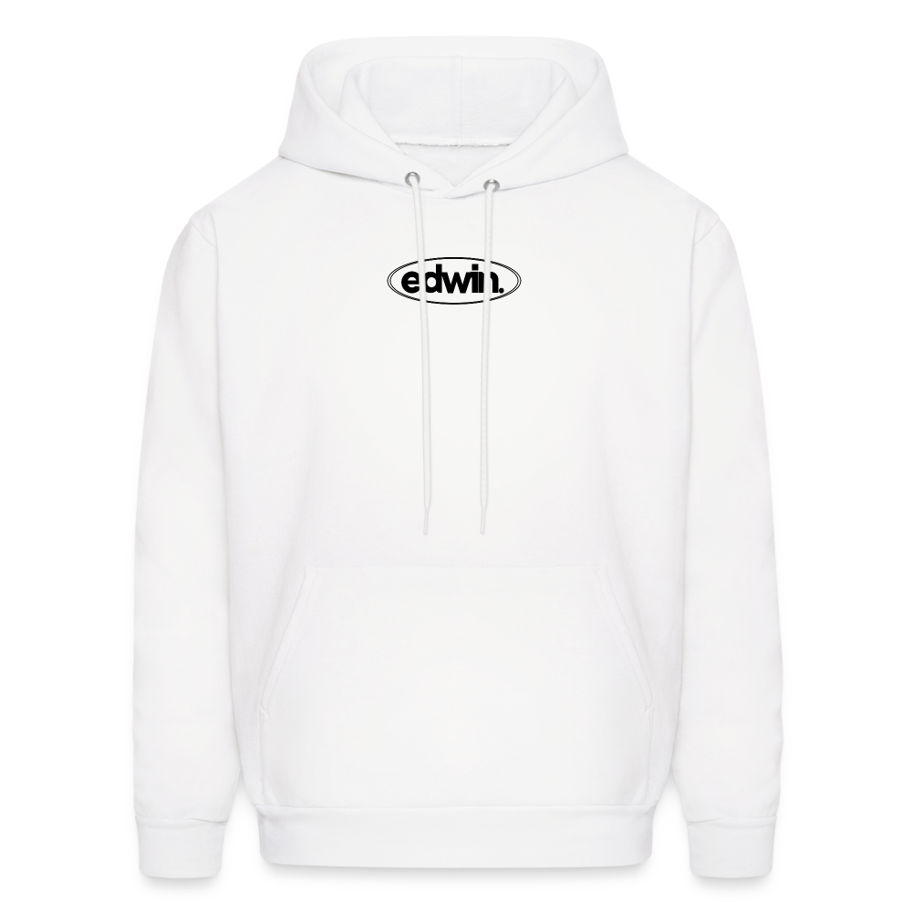 edwin Black Logo Hoodie - white