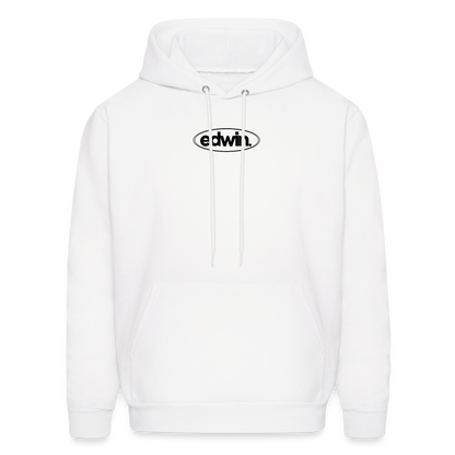 edwin Black Logo Hoodie - white