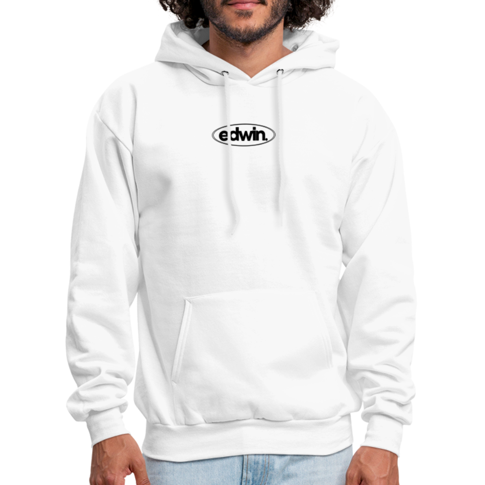 edwin Black Logo Hoodie - white