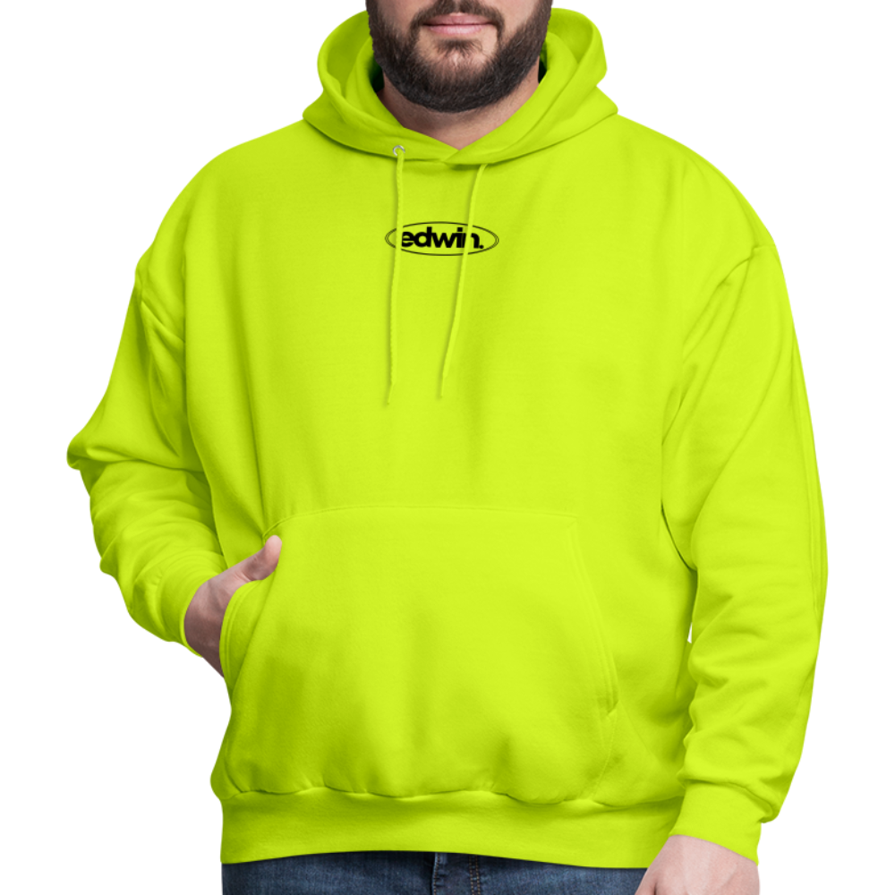 edwin Black Logo Hoodie - safety green