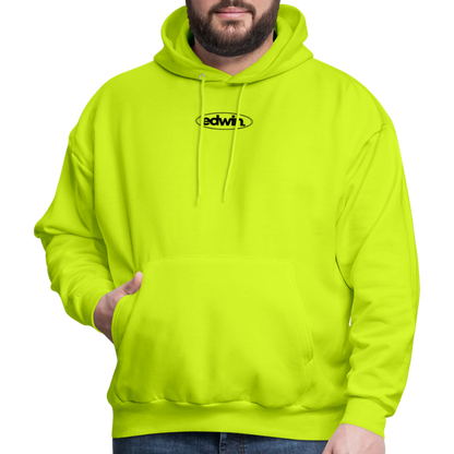 edwin Black Logo Hoodie - safety green