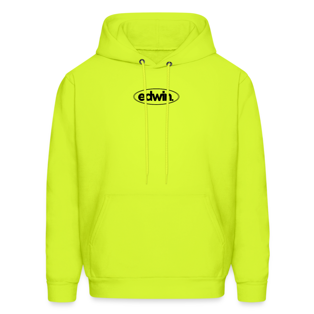 edwin Black Logo Hoodie - safety green