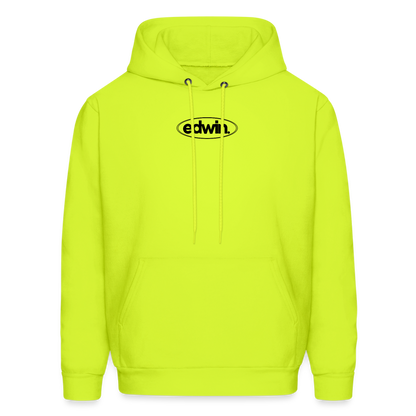 edwin Black Logo Hoodie - safety green